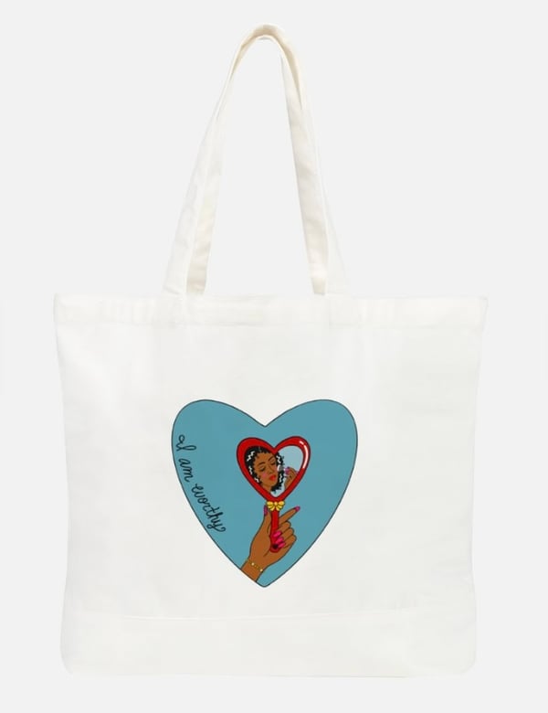Image of I am Worthy Tote bag