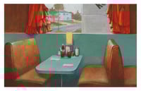 Arlene's Restaurant - Original Gouache Painting