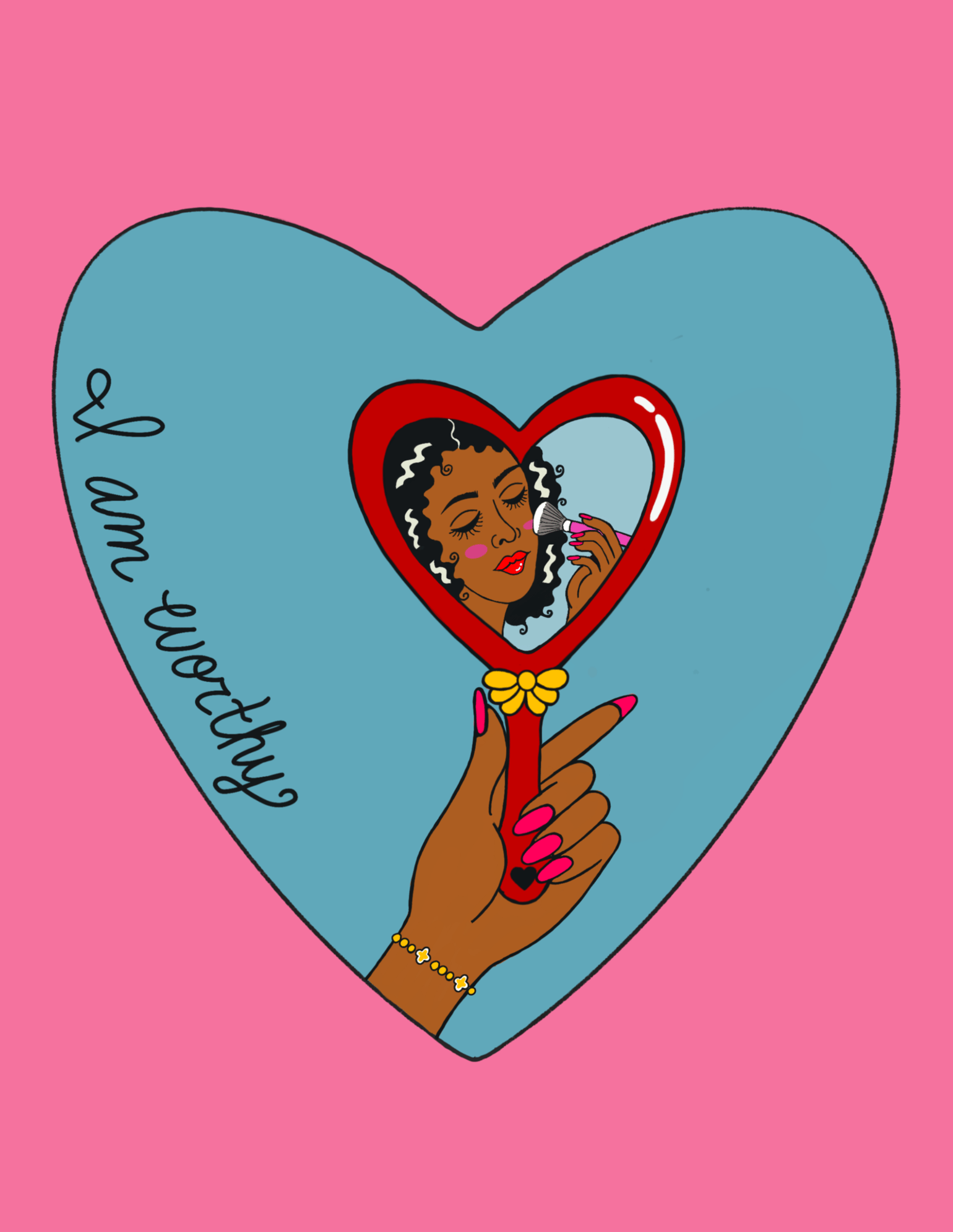 Image of I Am Worthy Print