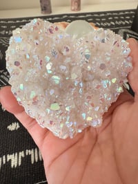 Image 2 of ANGEL AURA QUARTZ HEART SHAPED RAW SPECIMEN 