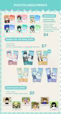 Photocards/Prints