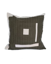 Image 1 of Khaki Quilted Cushion