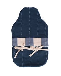 Image 3 of Hot Water Bottle Cover - Navy + Blue