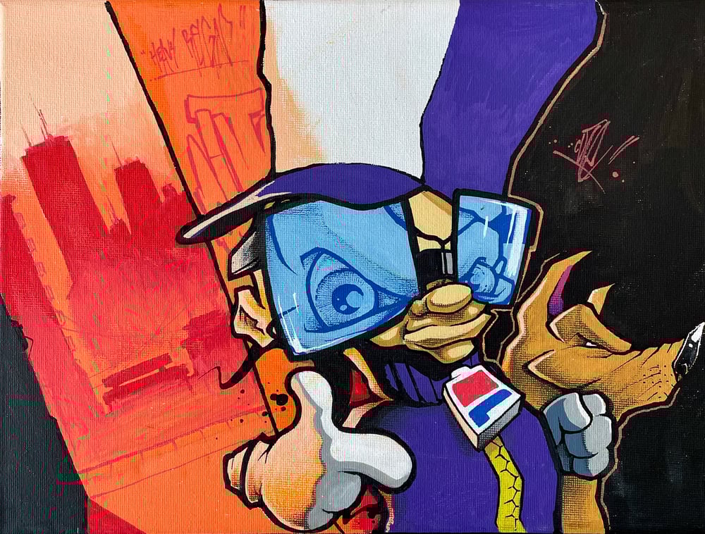 Image of One Man and His Dog Canvas