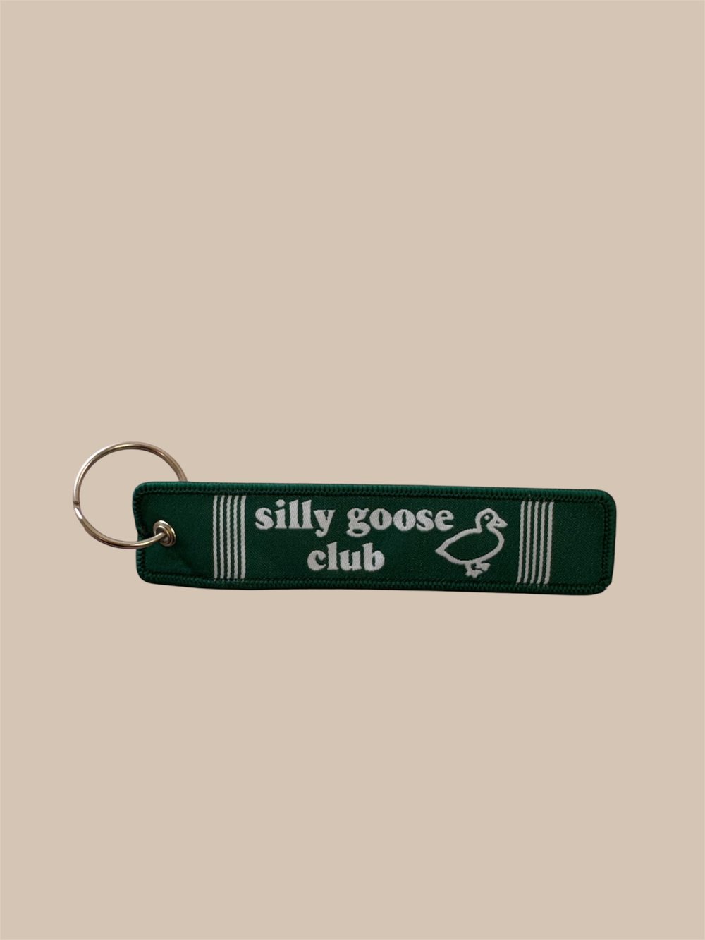 Image of Slogan Fabric Keyring 