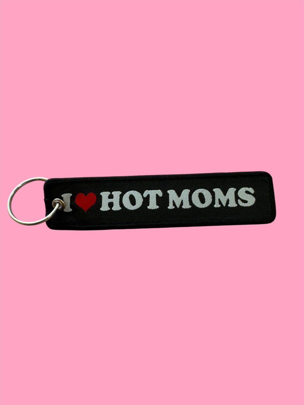 Image of Slogan Fabric Keyring