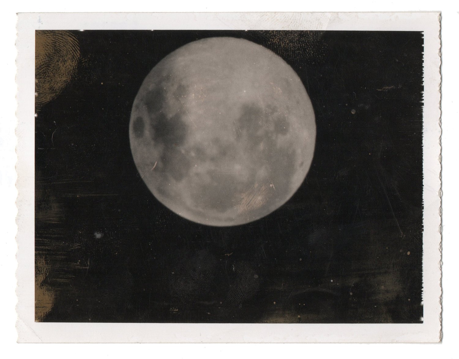 Image of Unknown: amateur snapshot of the moon, ca. 1960s