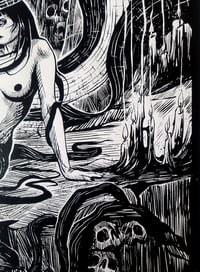 Image 2 of Sérigraphie "La reine serpent"