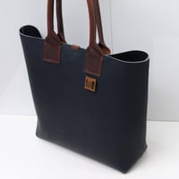Image 5 of Large Tote in navy