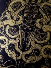 Image 2 of Sérigraphie "Squelettes et serpents"