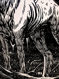 Image 2 of Linogravure "L'esprit cerf"