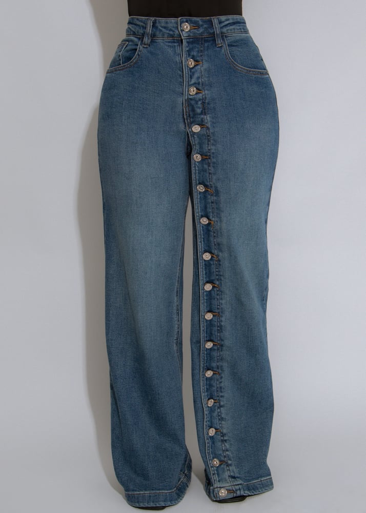 Image of JANET BUTTON DOWN JEANS 