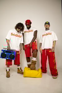 Image 3 of SOLO SAINT ‘RED TRACK PANTS’ 