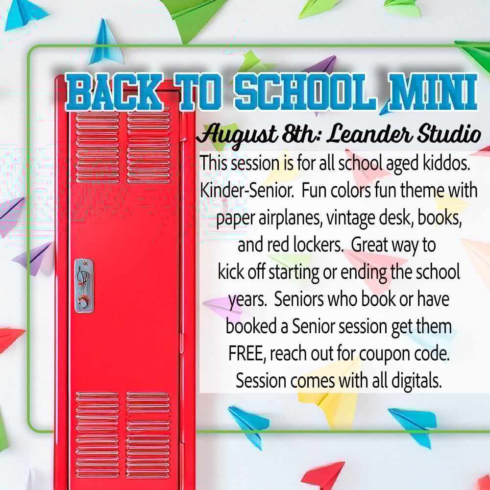 Image of Back to School Mini Session