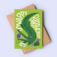 Snappy Birthday Gift Croc Card