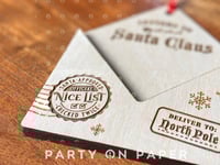 Image 2 of Letter to Santa Ornament
