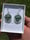 Image of 22mm alien coin earrings 