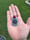 Image of Blue skull tile w/ ruby bale