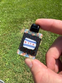 Image of Chicago flag and infinity tile 