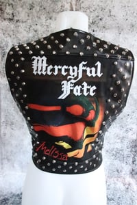 Image 1 of Mercyful Fate Zipped Leather Vest 