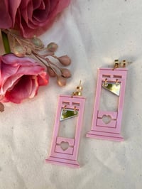 Sweetheart Guillotine Halloween Earrings