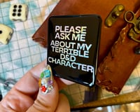 Image 1 of Ask Me About My D&D Character Square Button