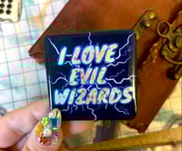 Image 1 of I Love Evil Wizards Square Button