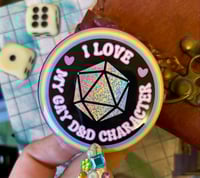 I Love My Gay D&D Character Button