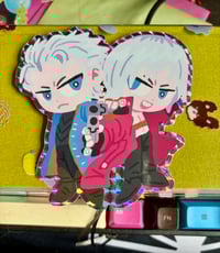 Image 2 of Dante and Vergil Prismatic Sticker