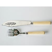 Image 8 of Antique Sterling Silver Serving Set, John Sanderson, Sheffield 1907