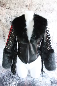 Image 3 of Mötley Crüe finged jacket _ Size S