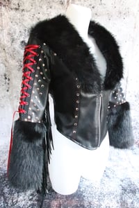Image 5 of Mötley Crüe finged jacket _ Size S