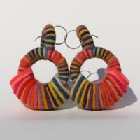 Image 1 of Interpolated Bridge earrings (sunset)