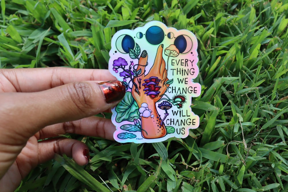 Image of Change Holographic Sticker 