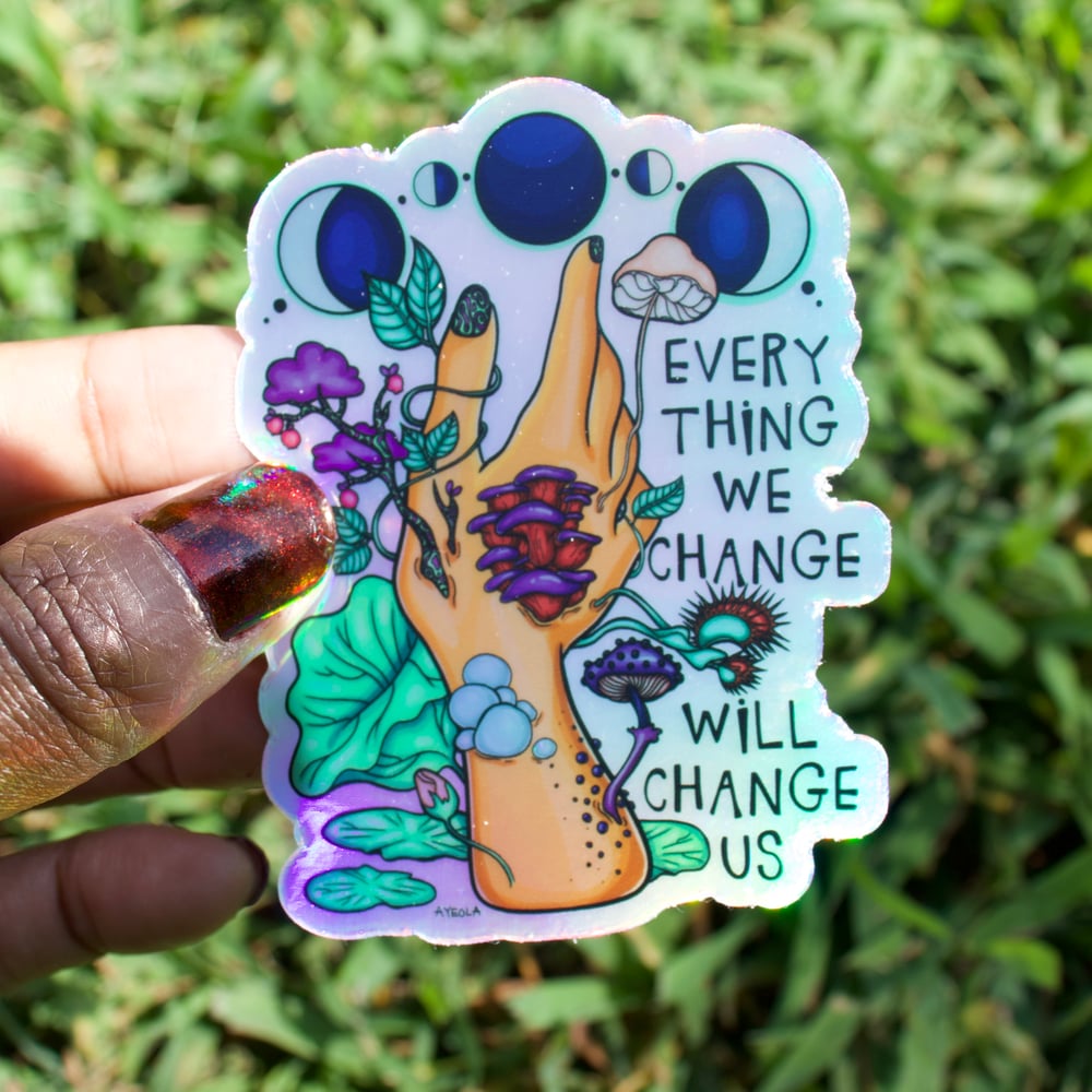 Image of Change Holographic Sticker