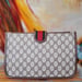 Image of Vtg Gucci Brown Monogram Tote and Clutch 
