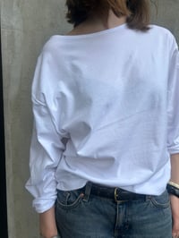 Image 6 of Long sleeve Tshirt loose fit boat neck Tshirt 