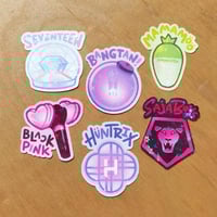 Image 1 of KPOP Lightstick Holo Sticker