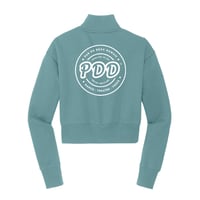 Image 2 of Women's Cropped Half-Zip Pullover - Eucalyptus