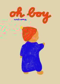 Image 5 of Postkarte - oh boy welcome