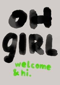 Image 2 of Postkarte - OH GIRL welcome & hi