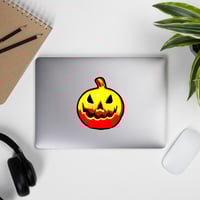 Image 5 of Stickers - Jack O Lantern Vintage Red-Yellow