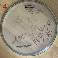 Image 4 of Signed drum head with TRAMPOLENE logo