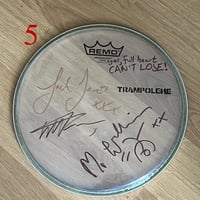 Image 5 of Signed drum head with TRAMPOLENE logo