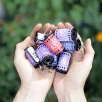Image 2 of Film Keychain (100% recycled materials, hand made)