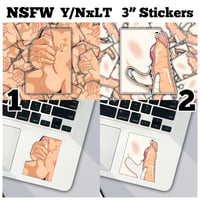 Image 2 of NSFW Y/NxLT Stickers - 3" Vinyl Stickers