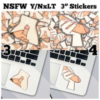 Image 3 of NSFW Y/NxLT Stickers - 3" Vinyl Stickers