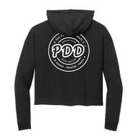 Image 2 of Women's Cropped Lightweight Hoodie - Black