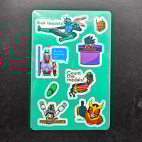 Image 1 of Masked Heroes Sticker Sheet
