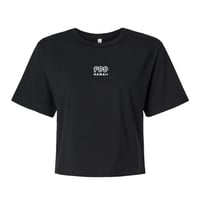 Image 1 of Women's Cropped Boxy T-shirt - Black